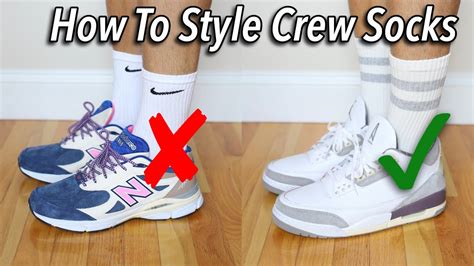 crew socks with sneakers